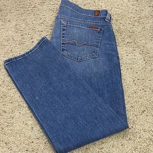 7 For All Mankind Jeans Crop Straight Leg size 28